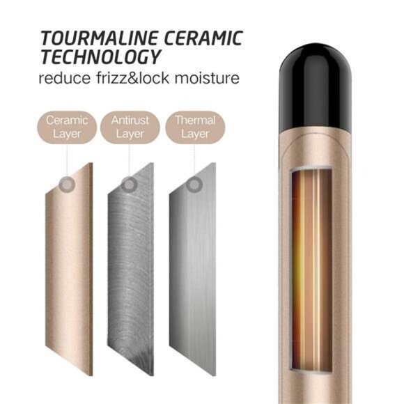 1 Inch Curling Iron Professional Ceramic Tourmaline Coating Barrel Hair Curler - Picture 3 of 7